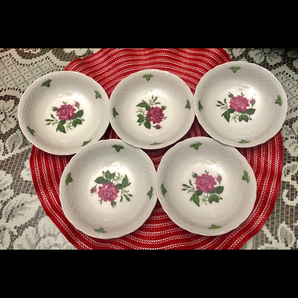 VINTAGE 5 SET OF SCHUMANN GERMANY DESERT’S BOWLS - Picture 2 of 7